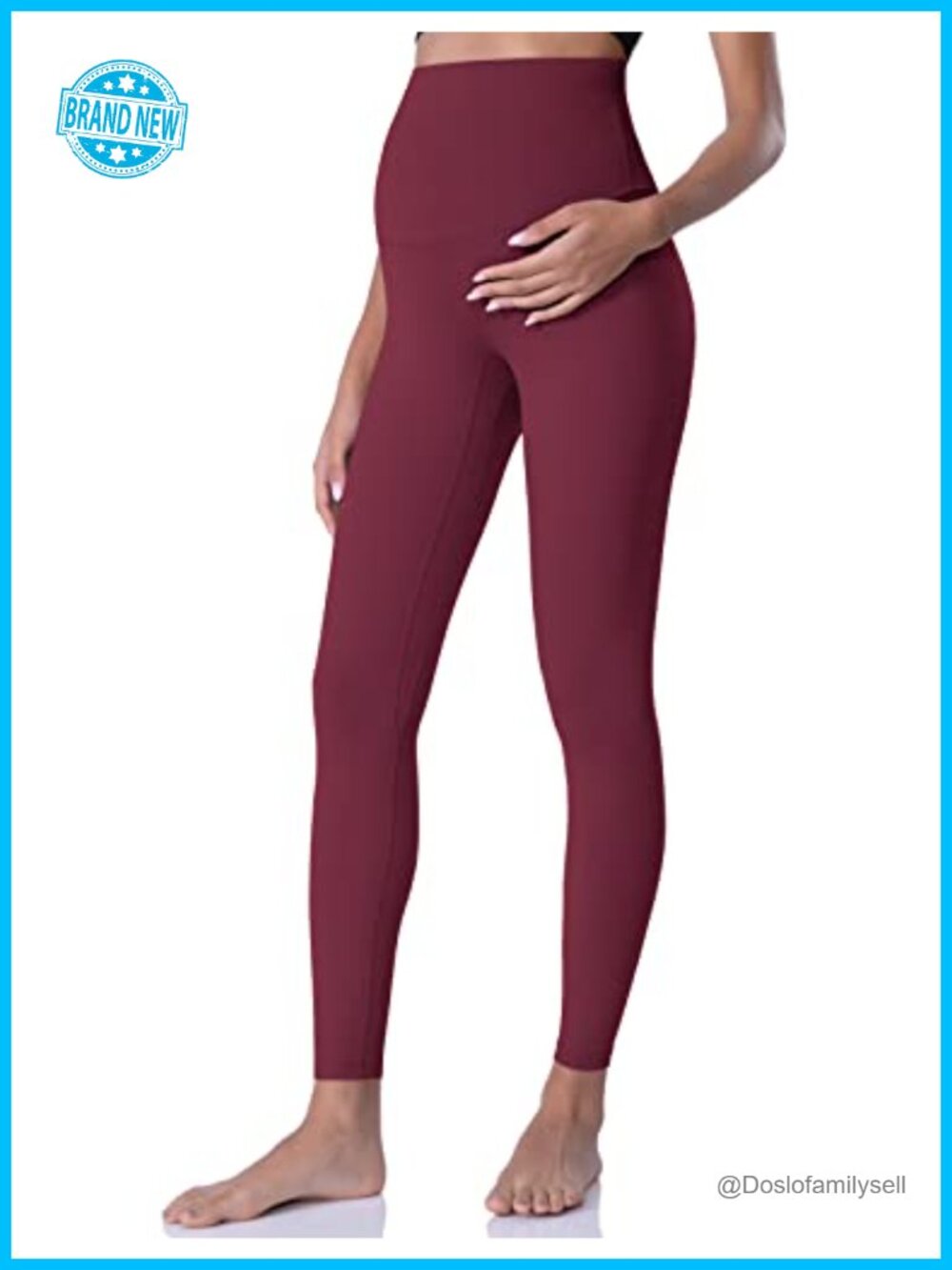 Maternity Leggings Nylon Spandex High Waist Yoga Pants Pregnancy Workout